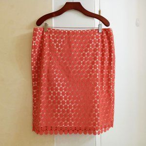 Peachy Pink Lace Skirt, Size 16 (XL) NWT